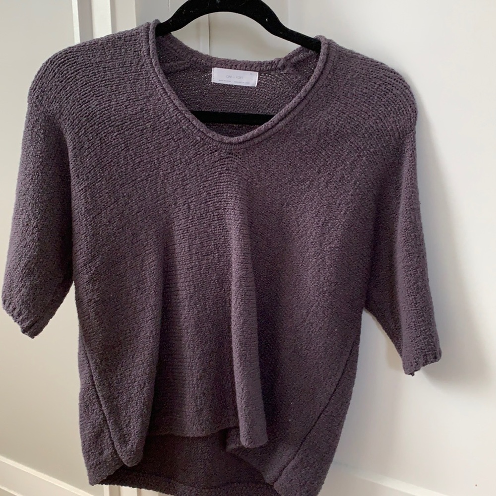 Super soft, knit half sleeve sweater